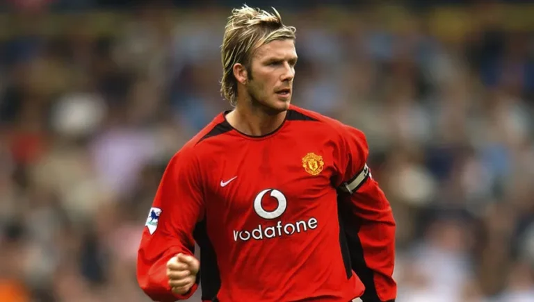 بکهام با لباس منچستر